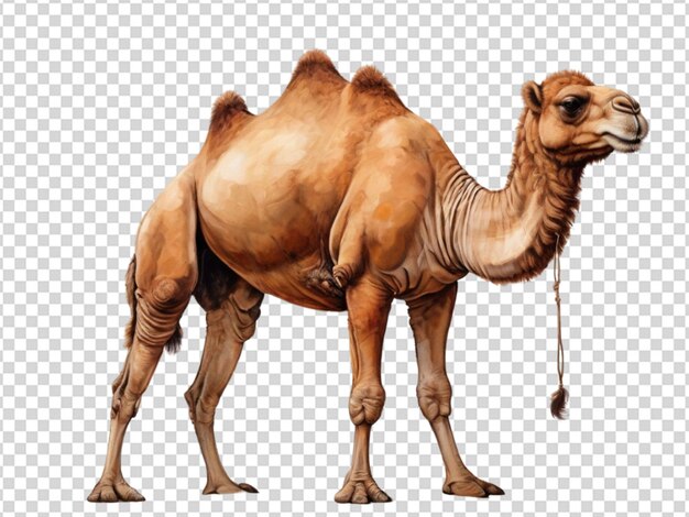PSD kameel op doorzichtige achtergrond