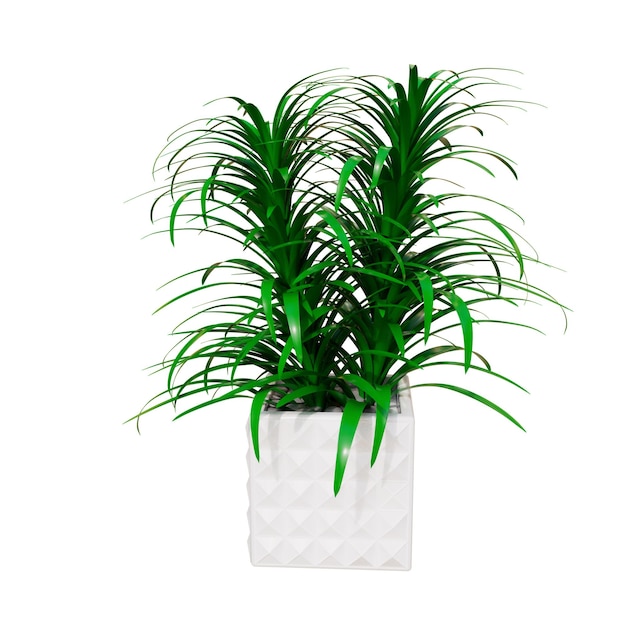 Kamerplanten 3D illustratie