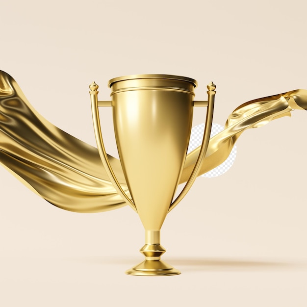 PSD kampioenschap gouden trofee sport award concept van succes en prestatie