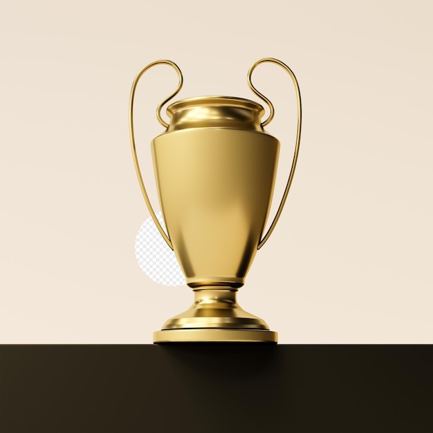 PSD kampioenschap gouden trofee sportprijs concept van succes en prestatie