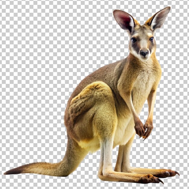 PSD kangaroo on transparent background