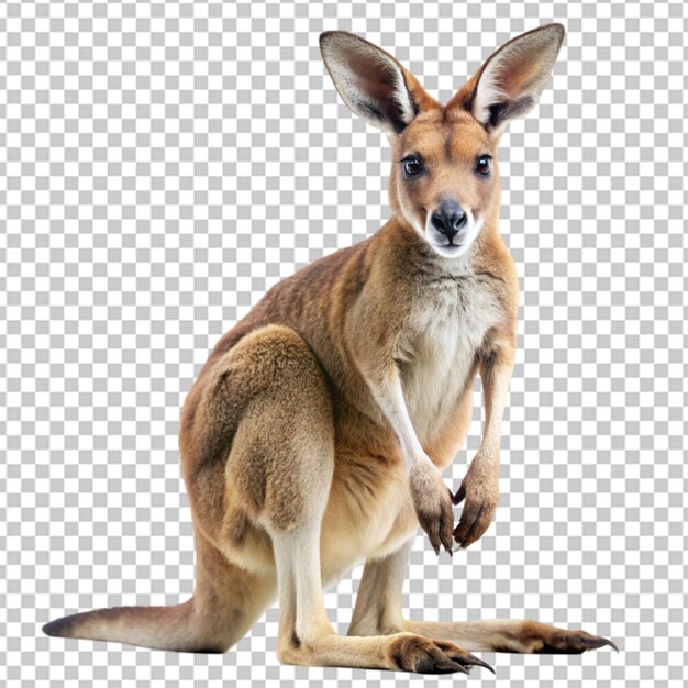 PSD kangaroo on transparent background