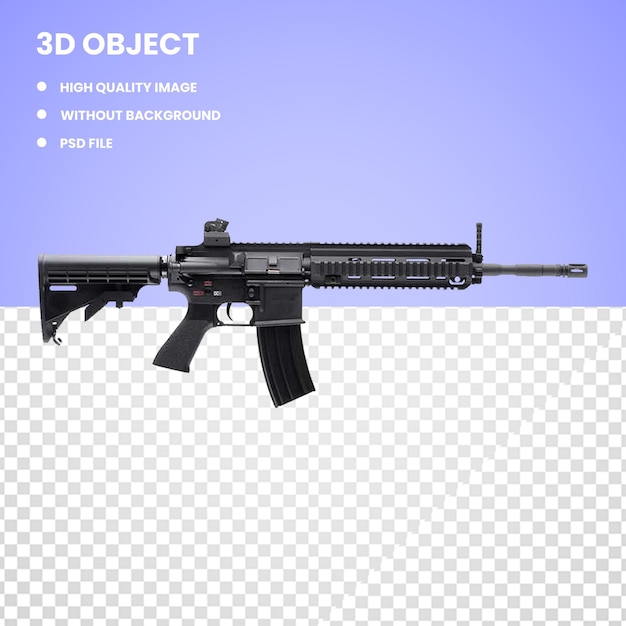 Karabin maszynowy 3D