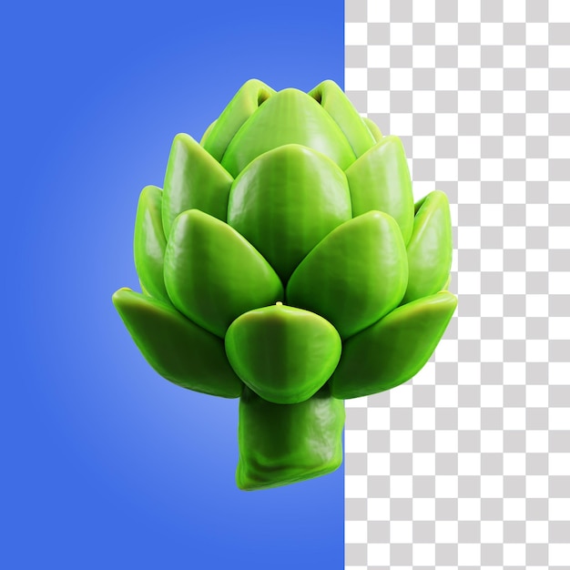 Karczoch 3D ikona 3