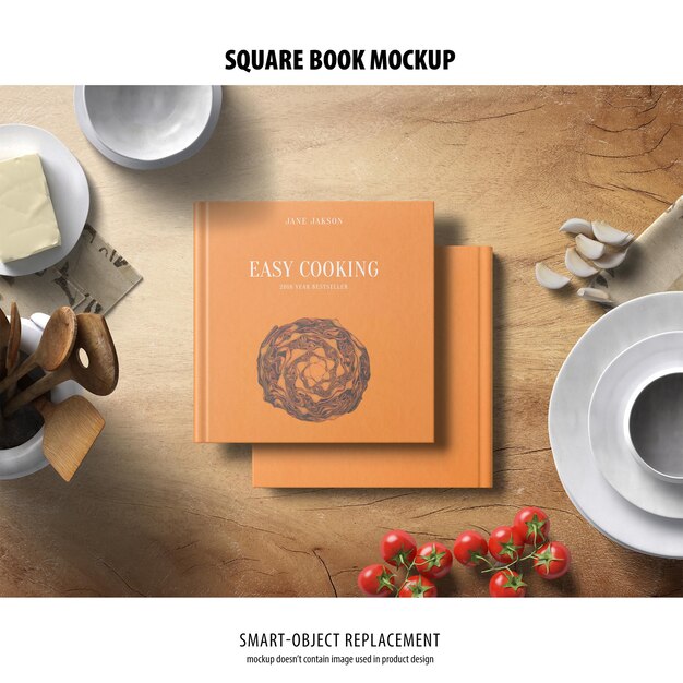 Kare Kitap Mockup