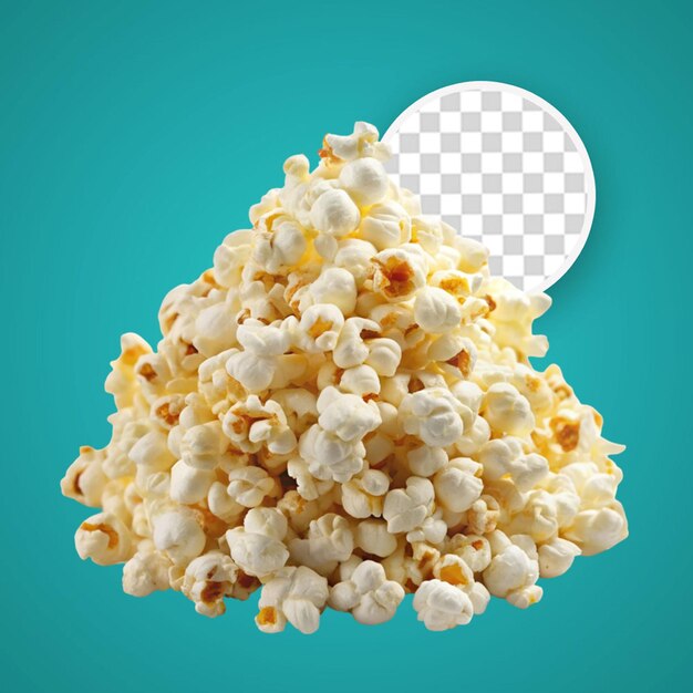 Karmelowa Popcorn Popcorn Izolowany Na Przezroczystym Tle