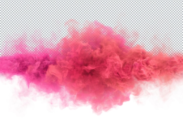 PSD karmelowy różowy kolor dymne chmury 3d render abstrakcyjne tło