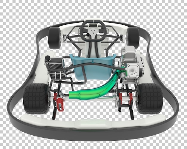 Kart op transparante achtergrond 3d-rendering illustratie