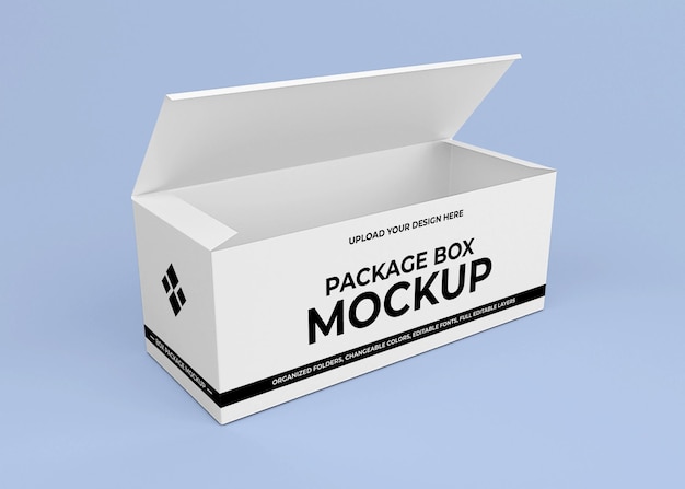 Kartonnen doos mockup ontwerp