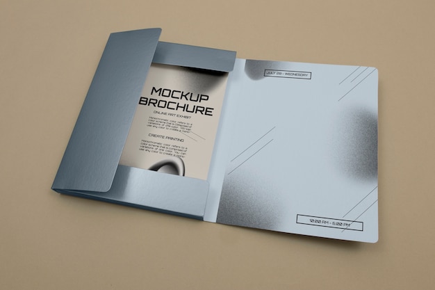 PSD kartonowy folder z makietą broszury