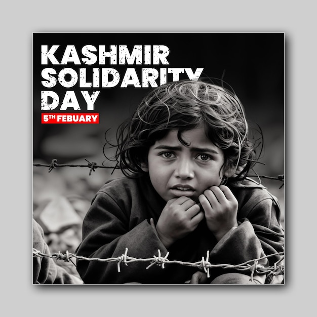 PSD kashmir solidarity day social media post design