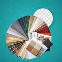 PSD katalog palety kolorów lub schemat
