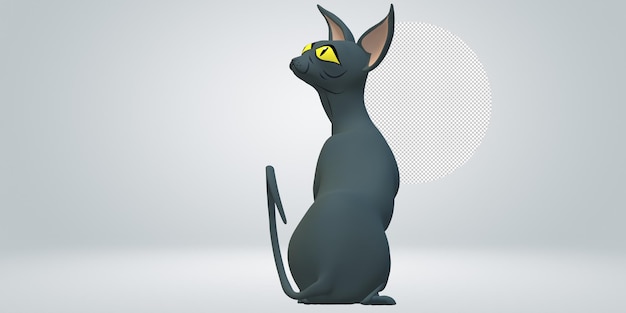 Katt isolert på en transparent bakgrunn