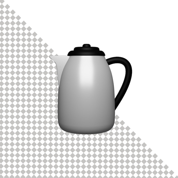 PSD kattle 3d icon