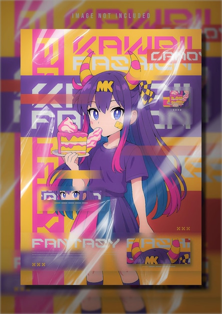 カワイ・キャンディ・ファンタジー アニメガールポスター