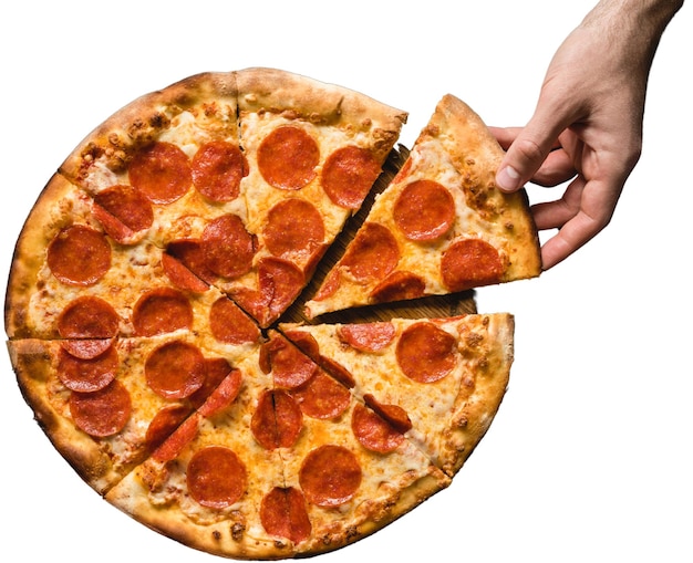 Kawałek pizzy z pepperoni