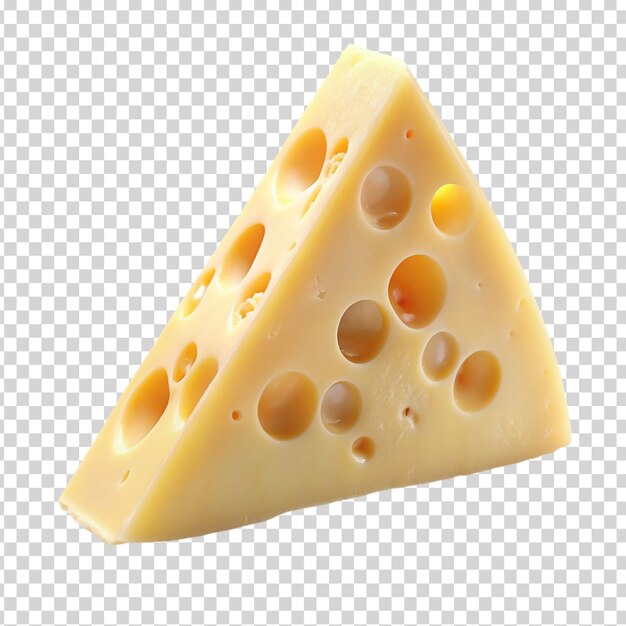 PSD kawałek sera z otworami na przezroczystym tle