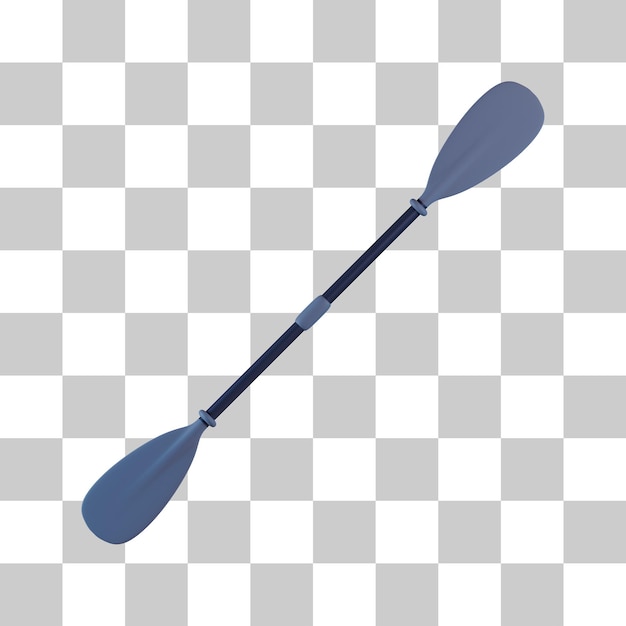 PSD kayak paddle 3d icon