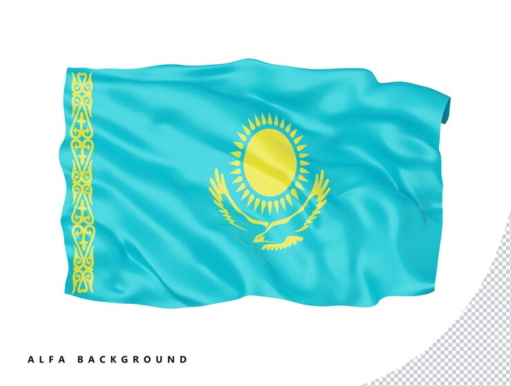 PSD символ международного национального знака казахстанского флага