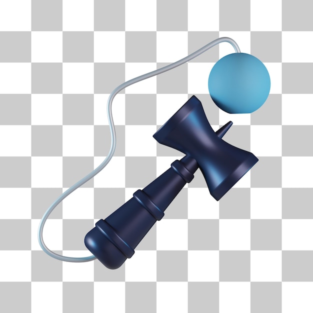 PSD kendama 3d icon