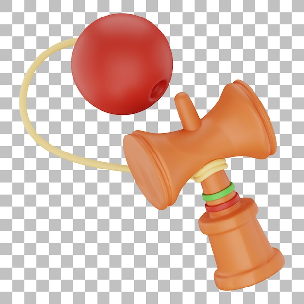 Kendama speelgoed 3d illustratie