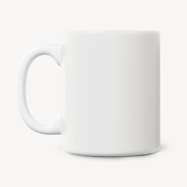 Keramische koffiekop mockup wit productontwerp psd