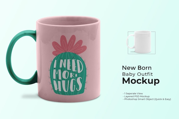 Keramische koffiemok mockup