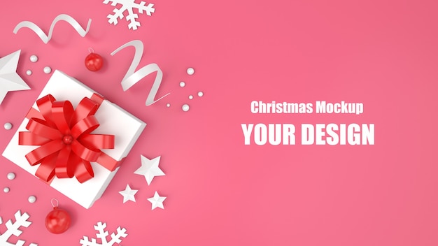 PSD kerst commerciële mockup