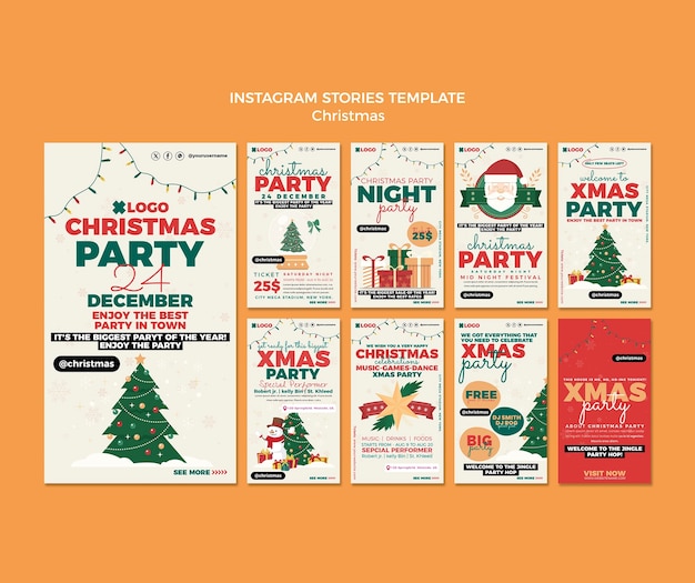 Kerst sjabloonontwerp