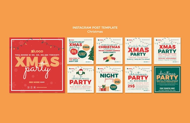 Kerst sjabloonontwerp