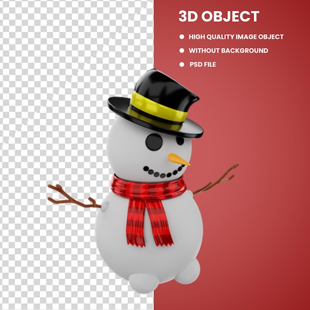 PSD kerst snowman