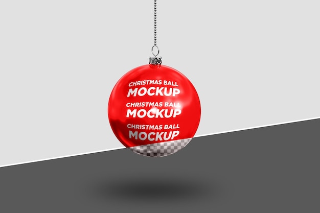 PSD kerstbal mockup