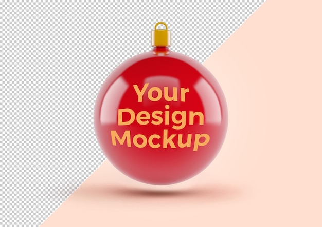 Kerstbal mockup