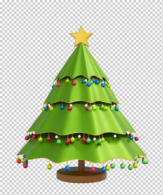 PSD kerstboom geïsoleerd