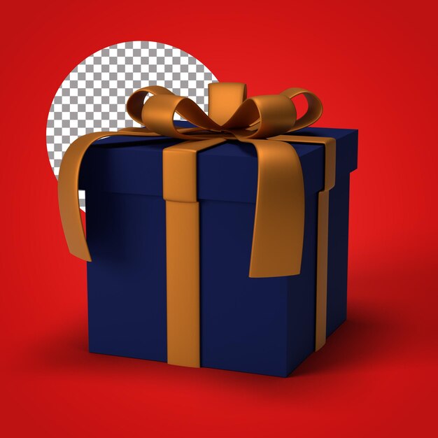 PSD kerstcadeaudoos 3d-rendering