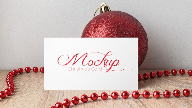 Kerstkaart mockup