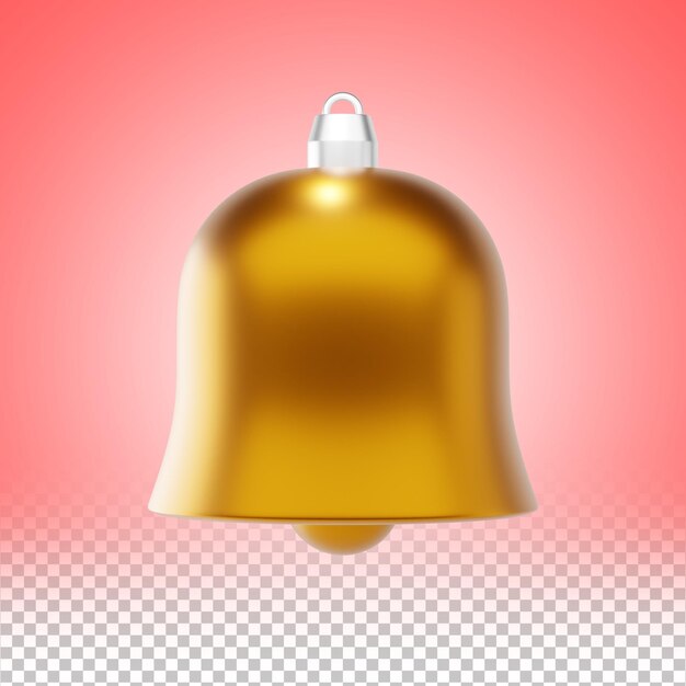 kerstklok 3d icoon en illustratie