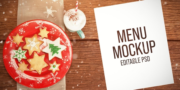 Kerstmenu foto