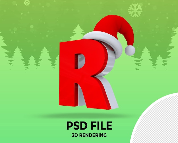 PSD kersttekst az 3d