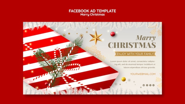 Kerstviering facebook sjabloon