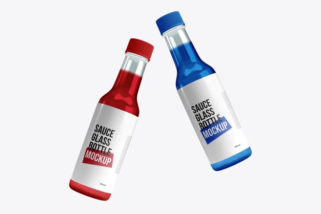 Ketchup Sauce Bottle Mockup Isolated