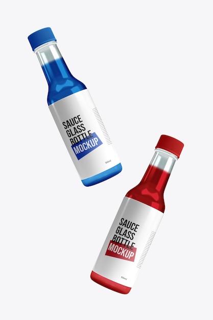 Ketchup Sauce Bottle Mockup Isolated