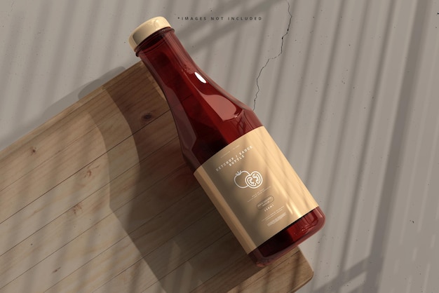 Ketchup o bottiglia di salsa mockup