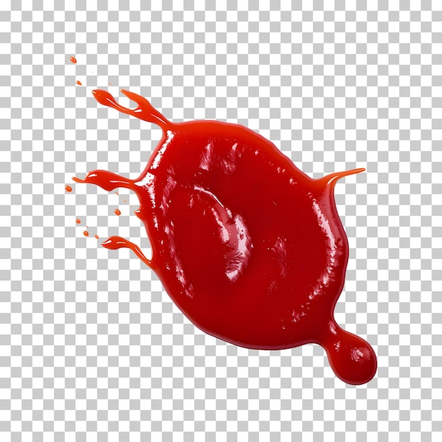 PSD ketchup tomatensaus geïsoleerd op witte of transparante achtergrond png