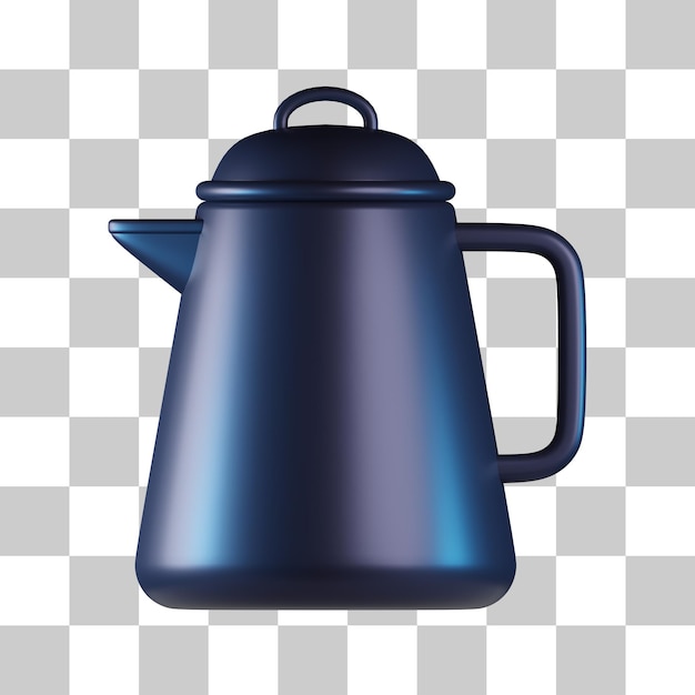 PSD kettle container 3d icon