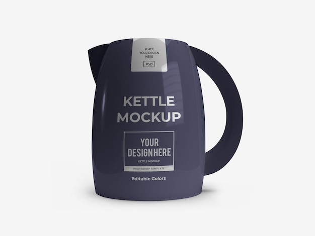 Kettle drink mockup template isolated psd