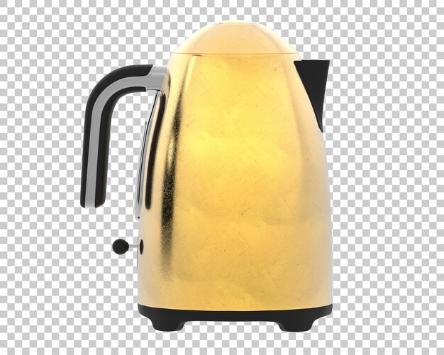 PSD kettle isolated on background 3d rendering illustration