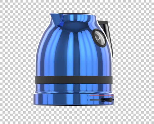 PSD kettle isolated on transparent background 3d rendering illustration