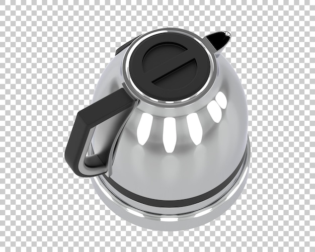 PSD kettle isolated on transparent background 3d rendering illustration