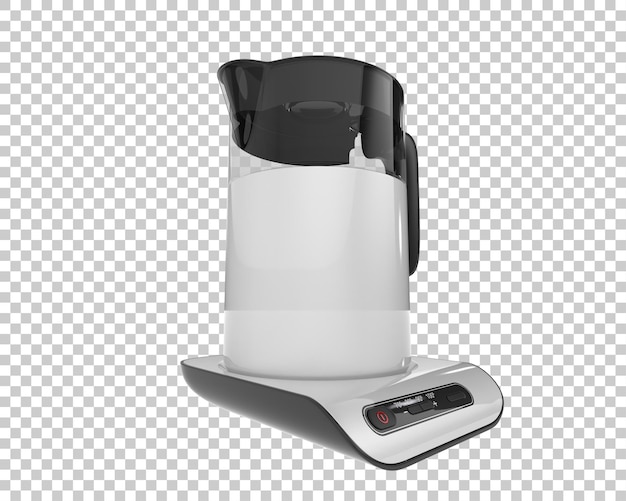 PSD kettle isolated on transparent background 3d rendering illustration